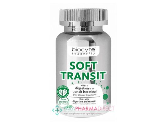 Nutrition / Sport Biocyte Longévité Soft Transit Digestion et Transit Intestinal 60 gélules