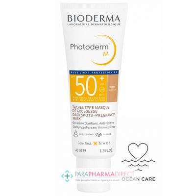 Corps / Beauté Bioderma Photoderm M SPF50+ - Teintée Dorée - Gel Crème Clarifiant Anti-Récidive - Taches Type Masque de Grossesse 40ml : Protection pour Solaires