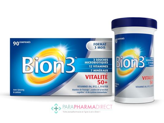 Nutrition / Sport Bion 3 - Vitalité 50+ - 90 Comprimés : Forme / Fatigue pour Compléments Alimentaires