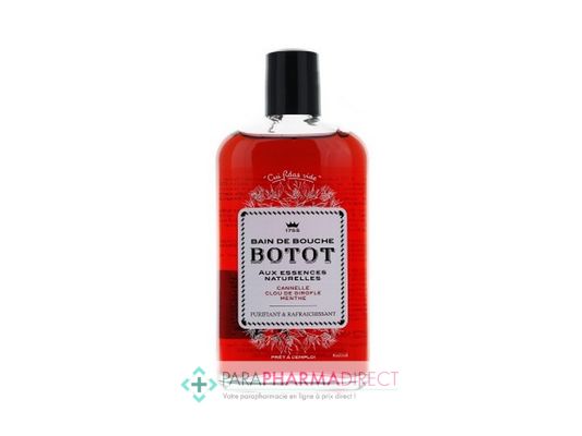 Hygiène / Bien-Être Botot Bain de Bouche Aux Essences Naturelles Cannelle, Clou de Girofle & Menthe Purifiant et Rafraîchissant 250ml