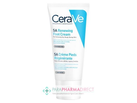 Corps / Beauté Cerave SA Crème Pieds Régénérante - Pieds Très Secs, Abimés, Rugueux, Fendillés 88 ml