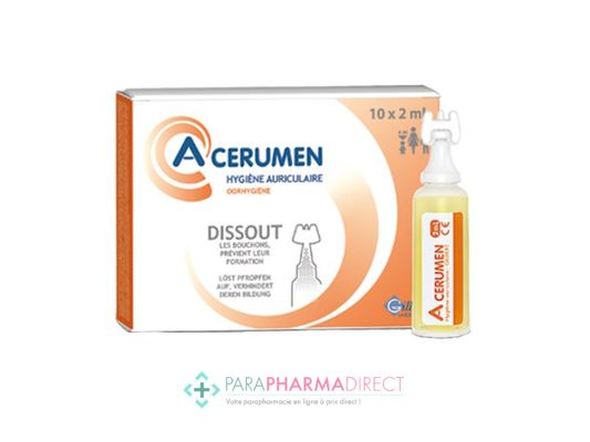 Hygiène / Bien-Être Gilbert A-Cerumen Hygiène Auriculaire Unidoses 10x2ml