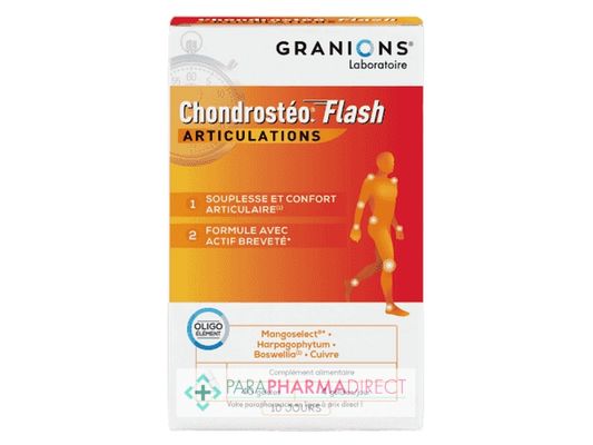 Nutrition / Sport Granions Chondrostéo+ Flash Articulations 40 gélules
