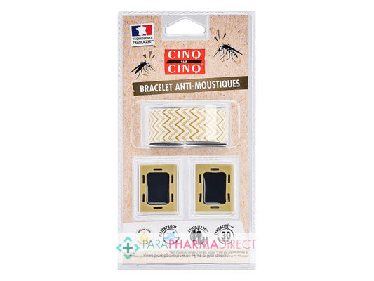 High-Tech / Autres Cinq sur Cinq Bracelet Anti Moustique Technislap White Summer + 2 recharges