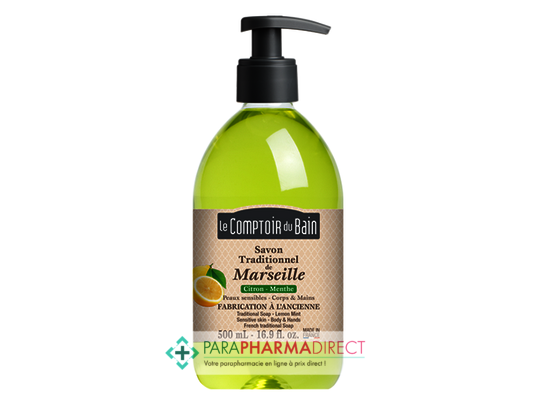 Corps / Beauté Le Comptoir du Bain Savon Liquide de Marseille Citron Menthe 500ml