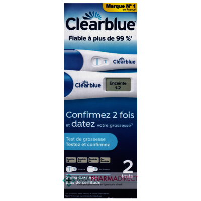Bébé / Grossesse Clearblue Test de Grossesse "Testez et Confirmez" 2 tests