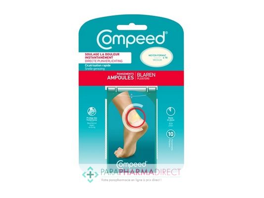 High-Tech / Autres Compeed Pansements Ampoules Talon Moyen Format 10 Pansements : Pansements pour Premiers Secours