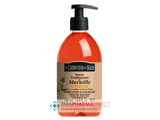Corps / Beauté Le Comptoir du Bain Savon Liquide de Marseille Fleur d'Oranger 500ml