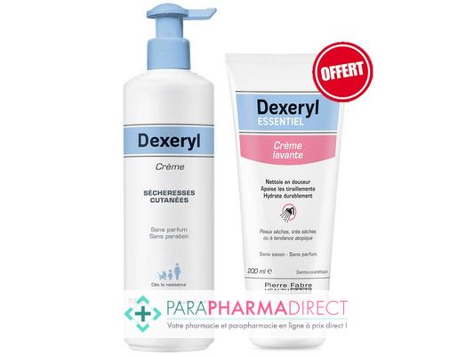 Corps / Beauté Dexeryl Crème Sécheresses Cutanées 500g + Crème Lavante 200ml OFFERTE