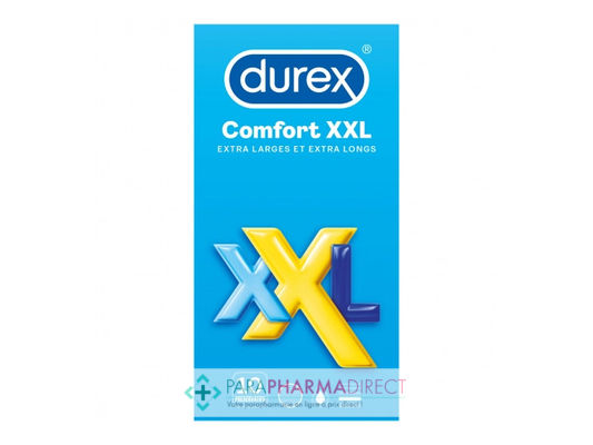 Hygiène / Bien-Être Durex Comfort XXL Boite de 10 préservatifs : Préservatifs pour Plaisir Intime