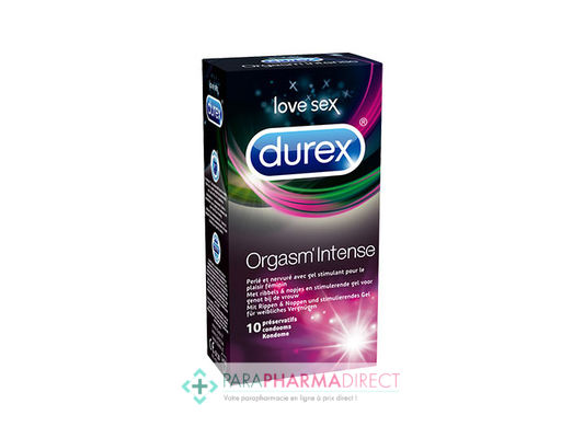 Corps / Beauté Durex Orgasm'Intense Boite de 10 préservatifs : Sexualité pour Homme