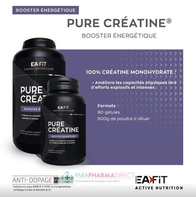 Nutrition / Sport Eafit Pure Créatine - Booster Energétique 90 Gélules