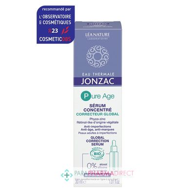 Corps / Beauté Eau Thermale Jonzac - Pure Age - Sérum Concentré Correcteur Global BIO 30ml : Anti-Age pour Visage