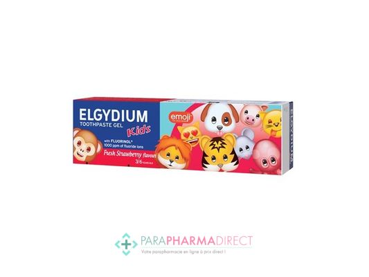 Hygiène / Bien-Être Elgydium Emoji Gel Dentifrice Fraise Givrée 3/6 ans 50 ml