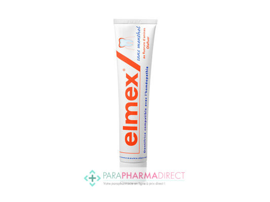 Hygiène / Bien-Être Elmex Anti-Caries Dentifrice Compatible Homéopathie sans Menthol 75ml