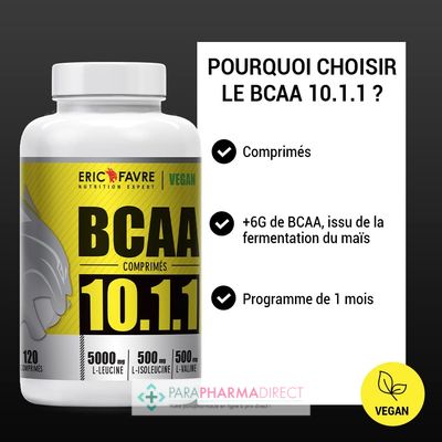 Nutrition / Sport Eric Favre BCAA 10.1.1 - Vegan 120 comprimés