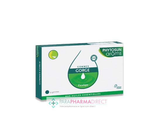 Hygiène / Bien-Être Phytosun Arôms Respiration Gommes Gorge Esculape 30 gommes