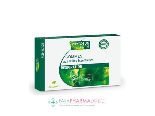Hygiène / Bien-Être Phytosun Arôms Respiration Gommes Gorge Esculape 30 gommes