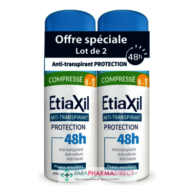 Corps / Beauté Etiaxil Anti-Transpirant Protection 48H - Aérosol Compressé 2x100ml