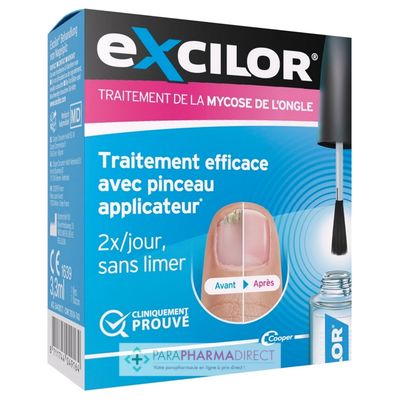 Corps / Beauté Excilor Traitement de la Mycose de l'Ongle avec Pinceau Applicateur 3,3ml