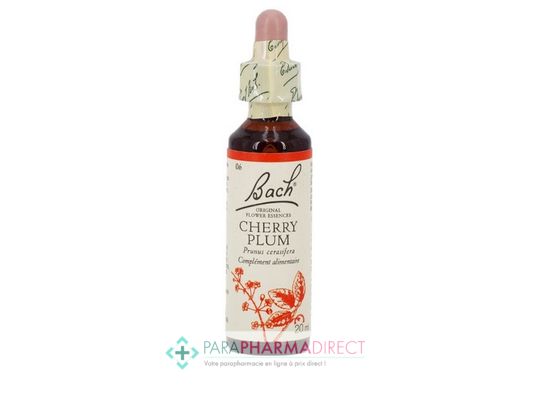 Hygiène / Bien-Être Fleurs de Bach Cherry Plum (Prunier Myrobolan) Maîtrise de soi 20ml