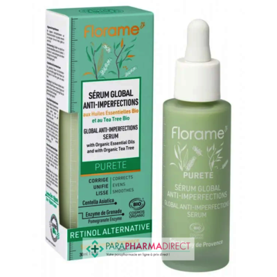 Corps / Beauté Florame Sérum Global Anti-Imperfections BIO 30ml : Acné / Peaux Jeunes pour Visage