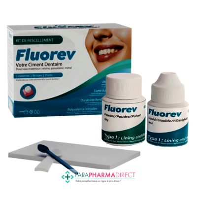 Hygiène / Bien-Être Fluorev Kit de Rescellement - Ciment Dentaire Professionnel