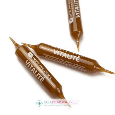 Nutrition / Sport Forté Pharma Vitalité 4G Dynamisant 20 Ampoules de 10ml : Forme / Fatigue pour Compléments Alimentaires