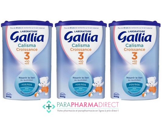 Bébé / Grossesse Gallia Calisma Croissance Lait 3eme Age 2x800g + 1 boîte OFFERTE NOUVELLE FORMULE 2020 : Laits pour Bébé / Enfant