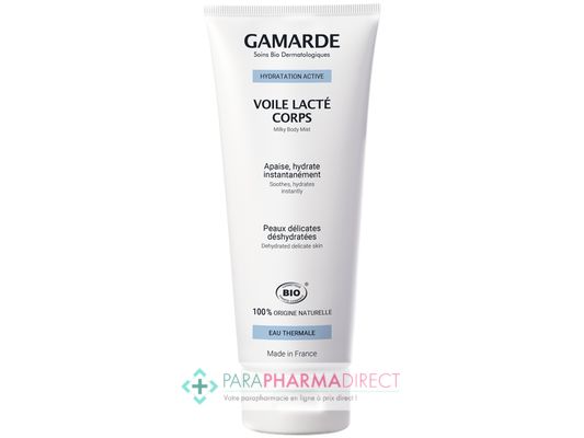 Corps / Beauté Gamarde - Hydratation Active - Voile Lacté Corps - Apaise & Hydrate instantanément - BIO 200 ml