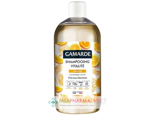 Corps / Beauté Gamarde - Shampooing Vitalité - Orange - Cheveux Normaux - BIO 500 ml