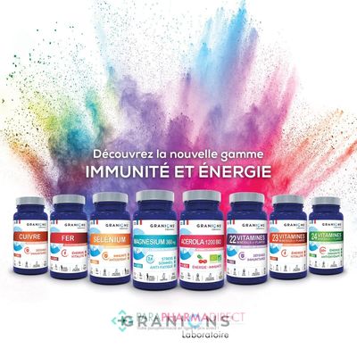 Nutrition / Sport Granions 22 Vitamines, Minéraux & Plantes - Défenses Immunitaires 90 comprimés