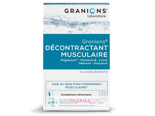 Nutrition / Sport Granions Décontractant Musculaire 60 comprimés