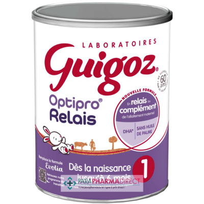 Bébé / Grossesse Guigoz Optipro Relais 1 - Lait Infantile 0 à 6 mois 800g : Laits pour Bébé / Enfant