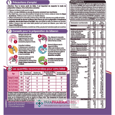Bébé / Grossesse Guigoz Optipro Relais 1 - Lait Infantile 0 à 6 mois 800g : Laits pour Bébé / Enfant