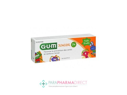 Bébé / Grossesse Gum Dentifrice Junior 7ans+ Tutti Frutti 50ml : Dents pour Bébé / Enfant