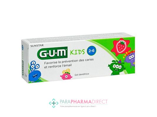 Bébé / Grossesse Gum Dentifrice Kids 2-6 ans 50ml : Dents pour Bébé / Enfant