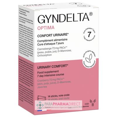 Nutrition / Sport Gyndelta Optima - Confort Urinaire 14 sticks