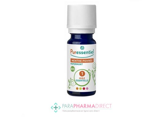 Hygiène / Bien-Être Puressentiel Huile Essentielle Menthe Poivrée BIO 10 ml : Huiles Essentielles pour Phyto-Aroma / BIO