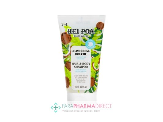 Corps / Beauté Hei Poa Shampooing Douche à la Pulpe de Coco Bio 150ml