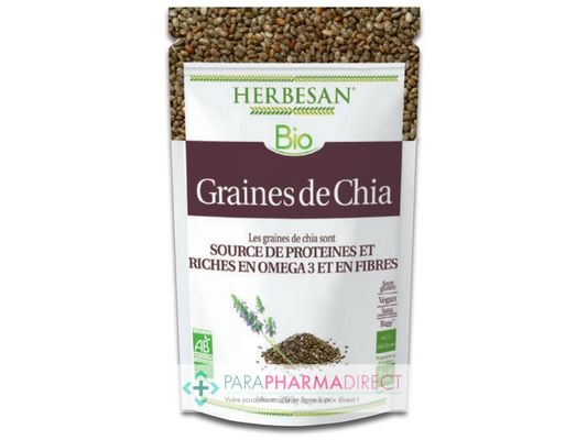 Nutrition / Sport Herbesan BIO Graine de Chia Protéines, Oméga 3 & Fibres 200g