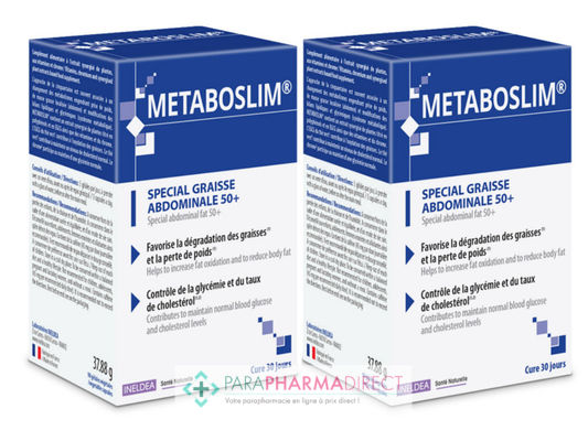 Nutrition / Sport Ineldea Metaboslim Spécial Graisse Abdominale 50+ 2x90 gélules