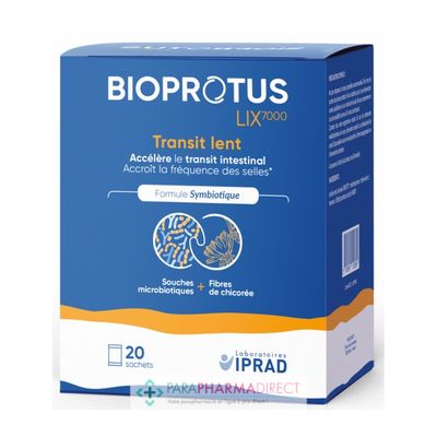 Nutrition / Sport Iprad Bioprotus Lix 7000 Transit Lent 20 Sachets