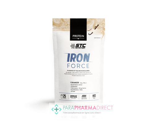 Nutrition / Sport STC Nutrition Protein Iron Force Puissance & Volume Musculaire Goût Vanille 750g