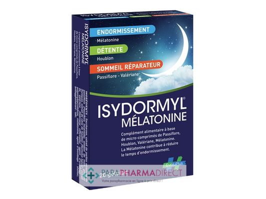 Nutrition / Sport Nut'exel Isydormyl Mélatonine 20 Gélules