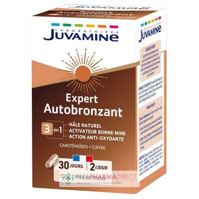 Nutrition / Sport Juvamine Expert Autobronzant 3en1 30 gélules