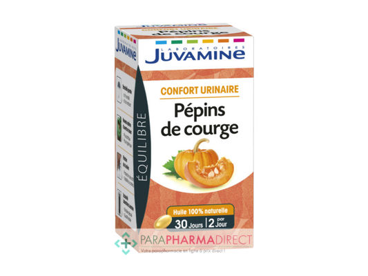 Nutrition / Sport Juvamine Phyto Equilibre Pépins de Courge Confort Urinaire Masculin 30 Capsules
