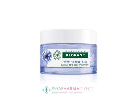 Corps / Beauté Klorane Bleuet Crème d'Eau de Bleuet BIO & Acide Hyaluronique 50ml : Anti-Age pour Visage