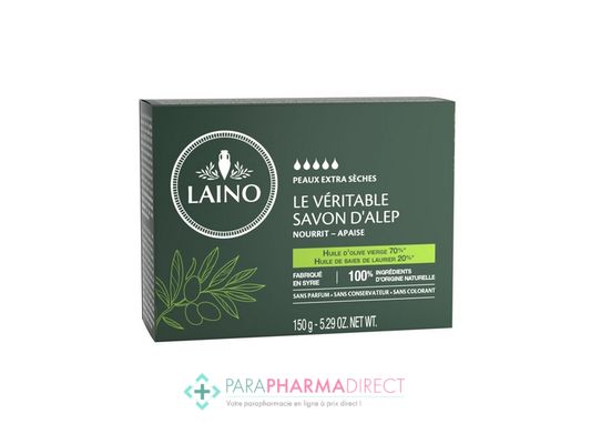 Corps / Beauté Laino Savon d'Alep Peaux Extra Sèches Nourrit & Apaise 150g