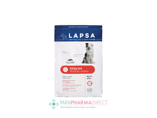 High-Tech / Autres Lapsa Sénior Croquettes Intégrale - Toutes races - 4kg : Alimentation pour Vétérinaire